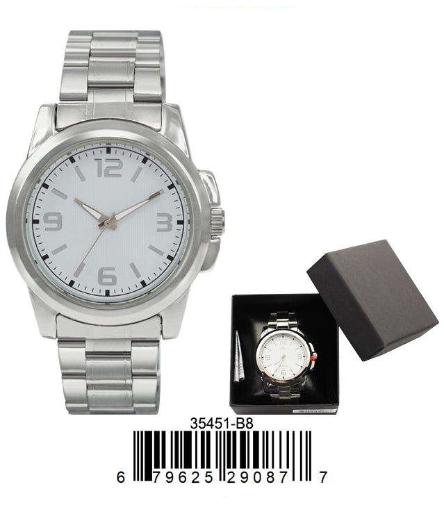 3545-B8 - Boxed Metal Band Watch