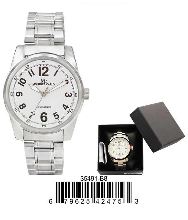 3549-B8 - Boxed Metal Band Watch