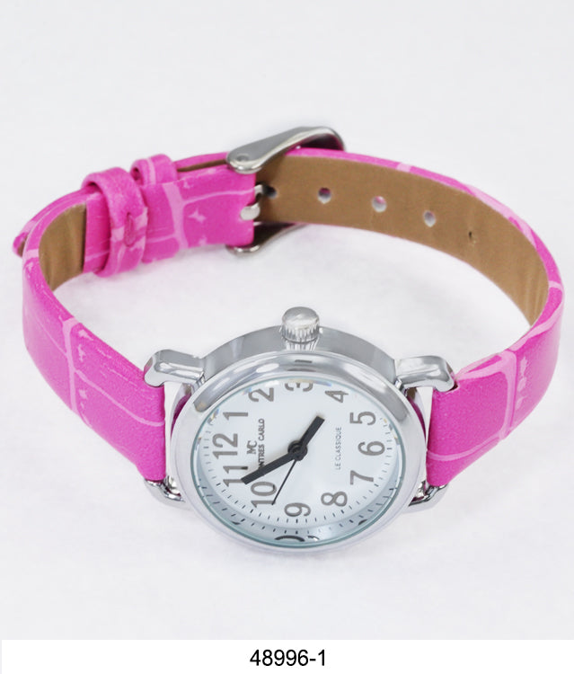 4899 - Faux Leather Band Watch