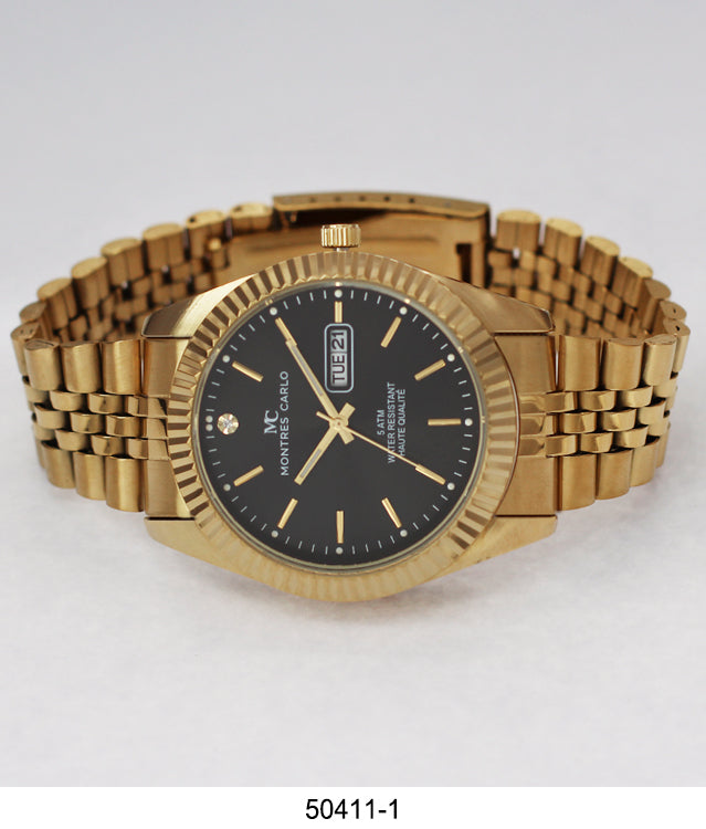 5041 - Metal Band Day and Date Watch