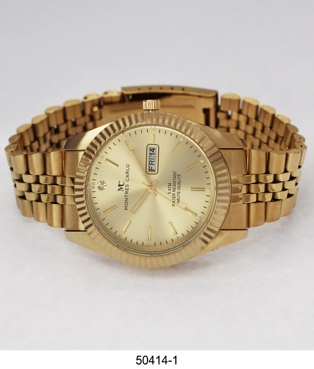 5041 - Metal Band Day and Date Watch