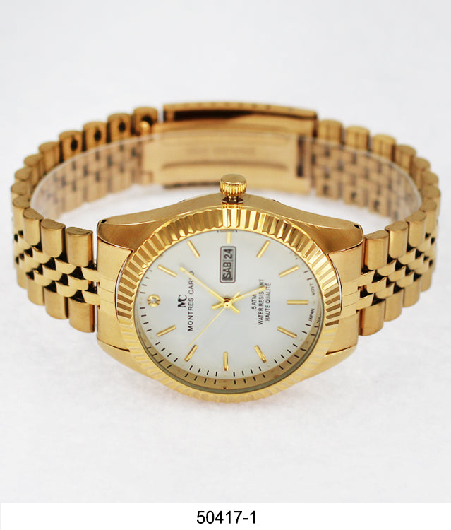 5041 - Metal Band Day and Date Watch