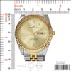5042 - Metal Band Day and Date Watch