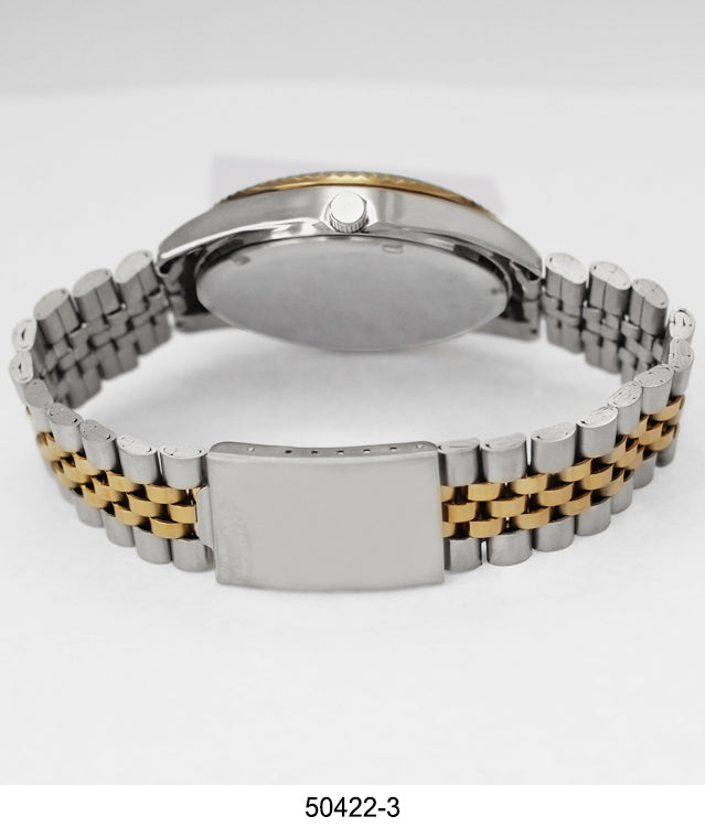 5042 - Metal Band Day and Date Watch