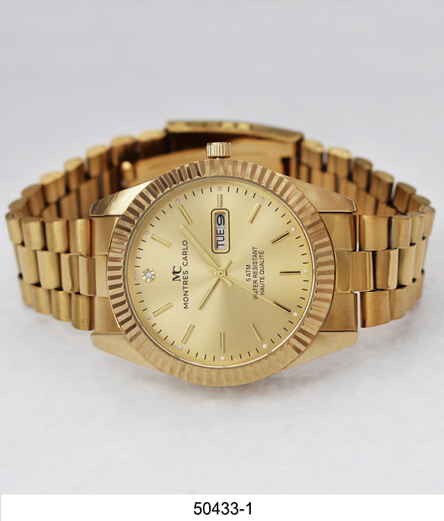 5043 - Metal Band Day and Date Watch