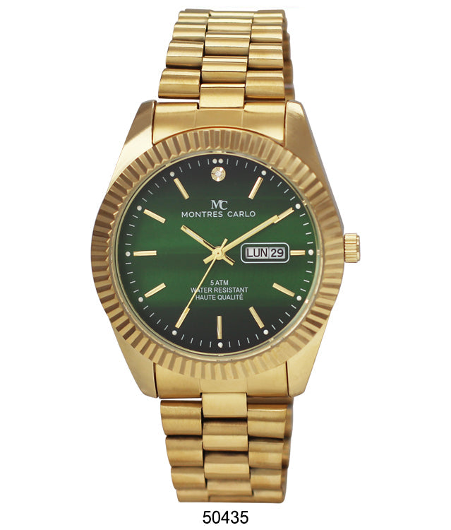5043 - Metal Band Day and Date Watch