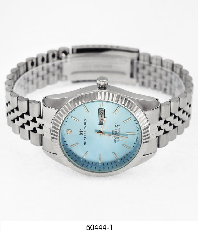 5044 - Metal Band Day and Date Watch