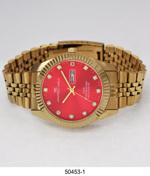 5045 - Metal Band Day and Date Watch