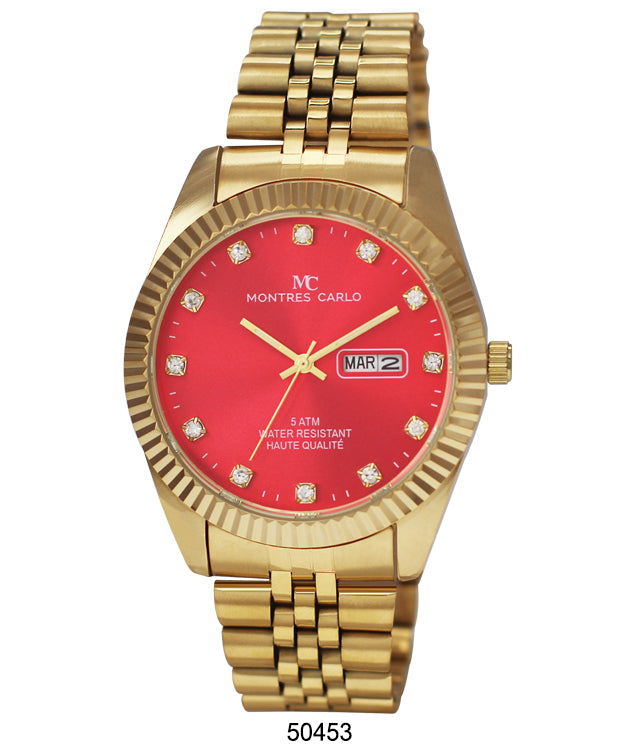 5045 - Metal Band Day and Date Watch