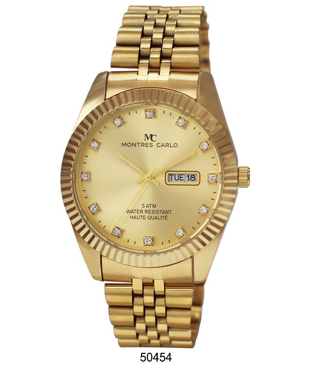 5045 - Metal Band Day and Date Watch