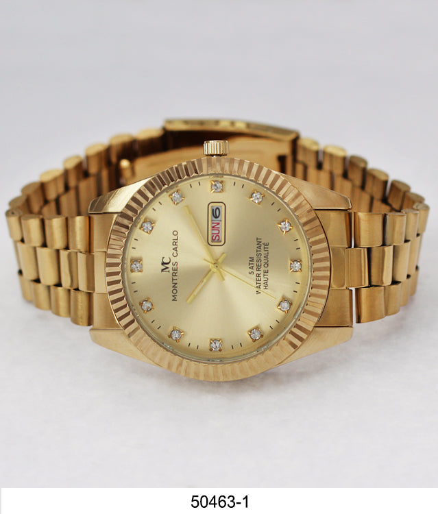 5046 - Metal Band Day and Date Watch