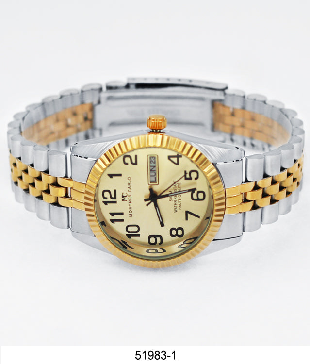 5197-5199 - Metal Band Day and Date Watch