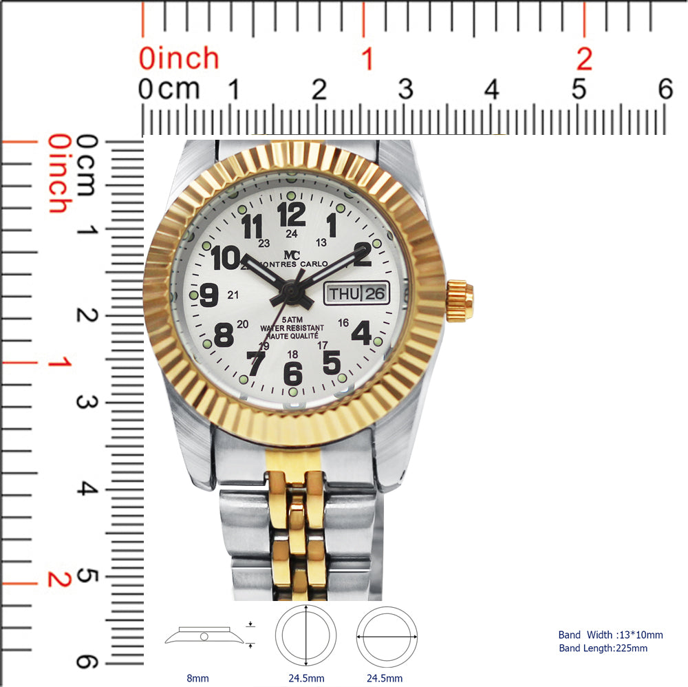 5201-5204 - Metal Band Day and Date Watch