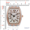 5400-Montres Carlo Iced Metal Band Watch