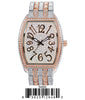 5400-Montres Carlo Iced Metal Band Watch