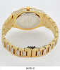 5418-Montres Carlo Iced Out Metal Band Watch