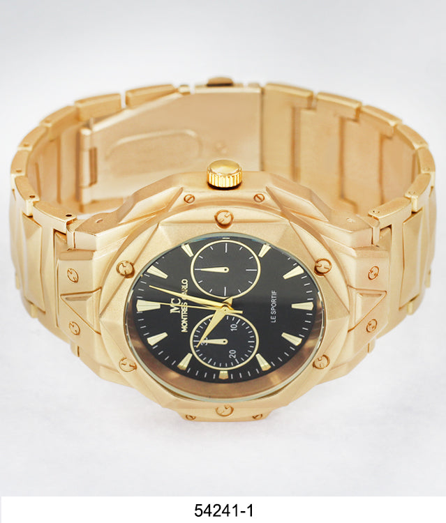 5424-Montres Carlo Metal Band Watch