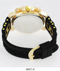 5431-Montres Carlo Stone Case Watch Silicone Band