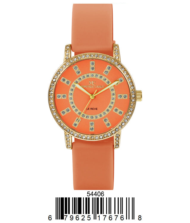 5440-Montres Carlo Silicon Band Watch