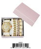 5452-JB31 Gift Boxed Rubber Band Watch with Jewellery Sets