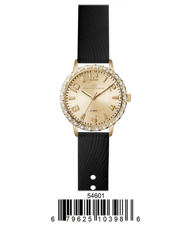 5460-Montres Carlo Silicon Band Watch