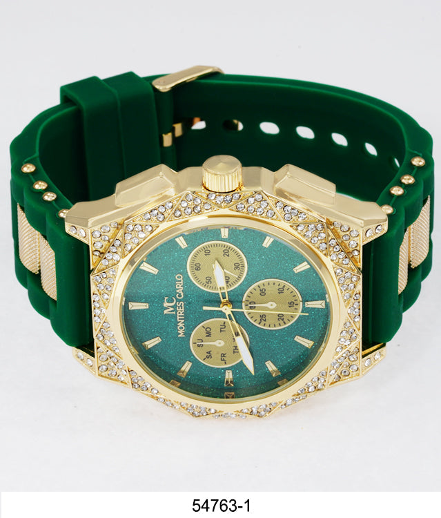 5476-Montres Carlo Silicon Band Watch