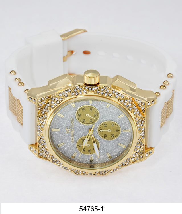 5476-Montres Carlo Silicon Band Watch