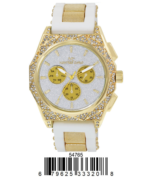 5476-Montres Carlo Silicon Band Watch