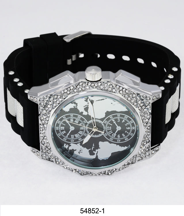 5485-Montres Carlo Silicon Band Watch