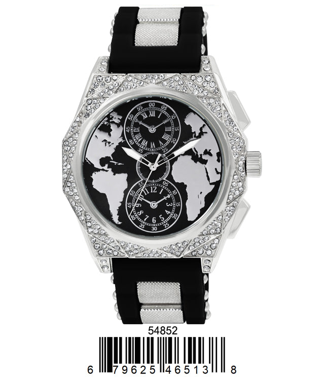 5485-Montres Carlo Silicon Band Watch
