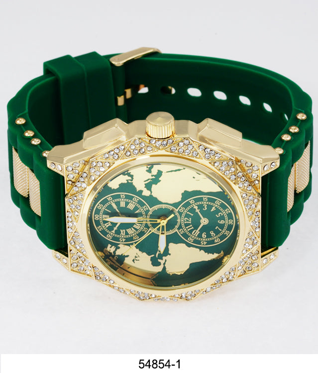 5485-Montres Carlo Silicon Band Watch