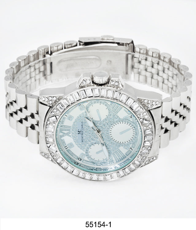 5515-Montres Carlo Metal Band Watch