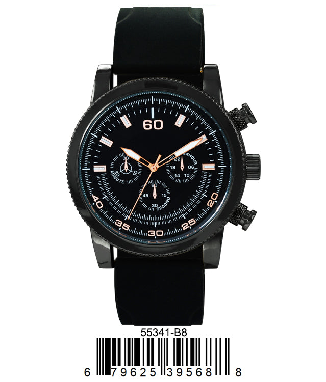 5534-B8 - Prepacked Silicon Band Watch