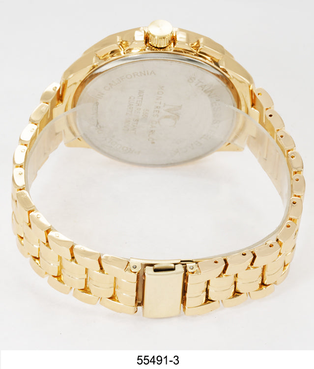 5549-Montres Carlo Metal Band Watch