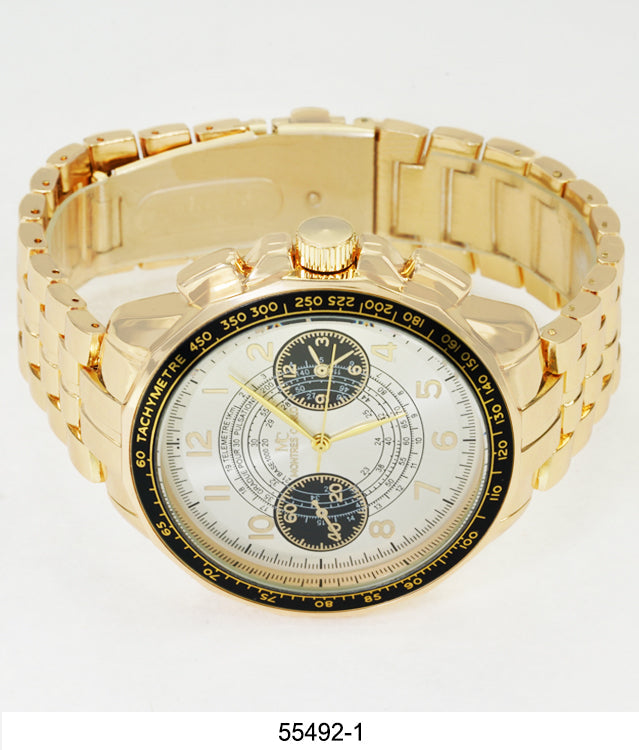 5549-Montres Carlo Metal Band Watch