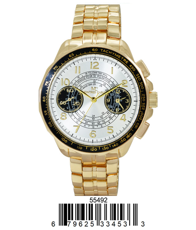 5549-Montres Carlo Metal Band Watch