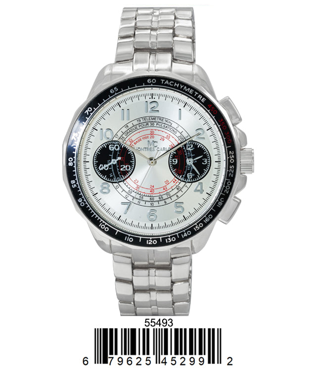 5549-Montres Carlo Metal Band Watch