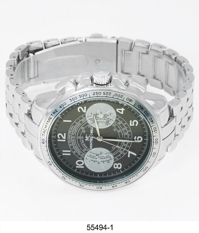 5549-Montres Carlo Metal Band Watch