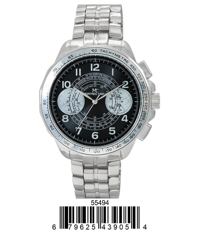 5549-Montres Carlo Metal Band Watch