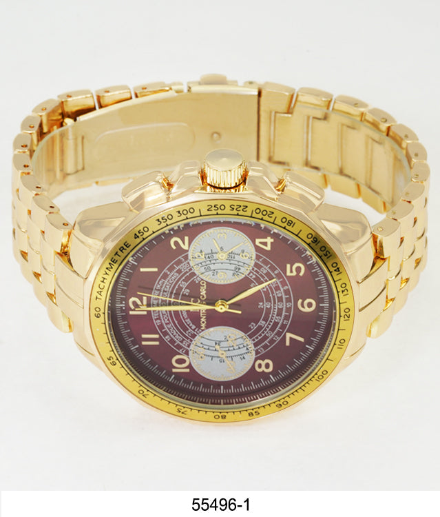 5549-Montres Carlo Metal Band Watch