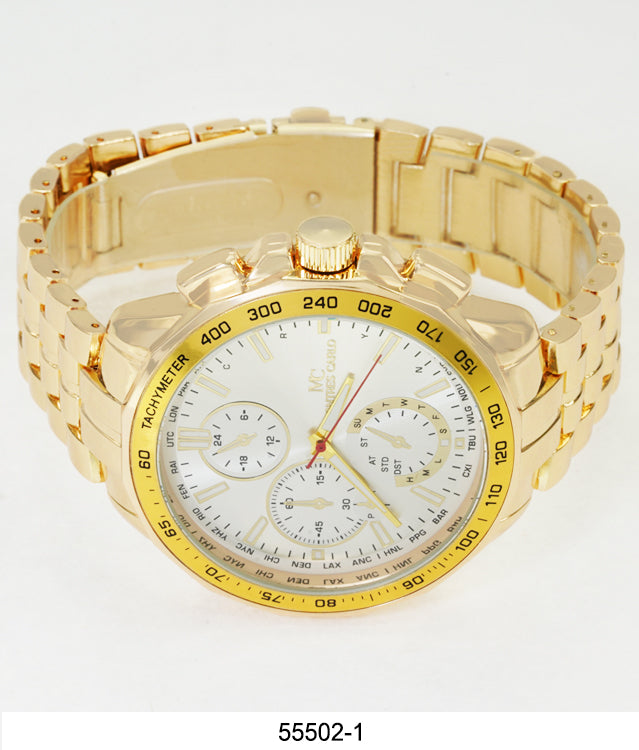 5550-Montres Carlo Metal Band Watch