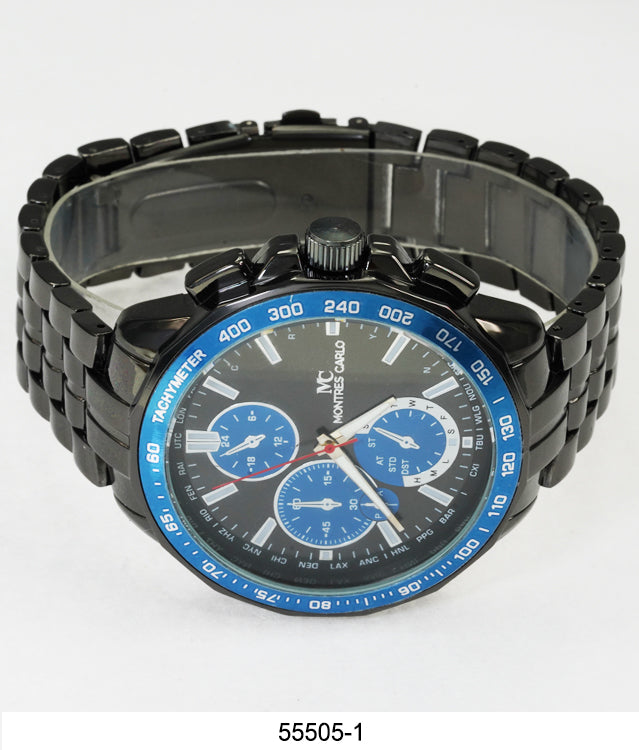 5550-Montres Carlo Metal Band Watch