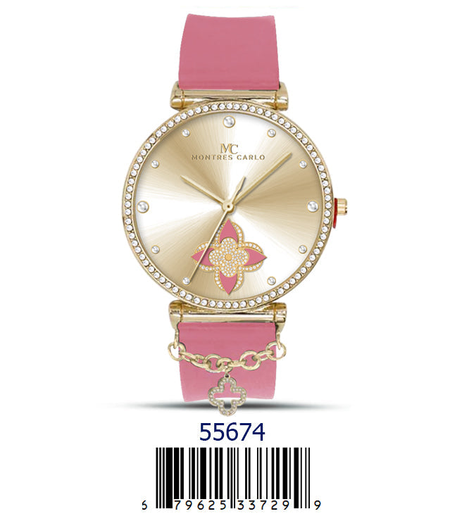 5567-Montres Carlo Silicon Band Watch