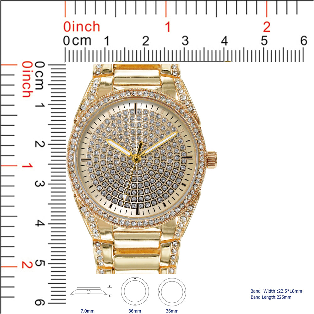 5598-Montres Carlo Metal Band Watch