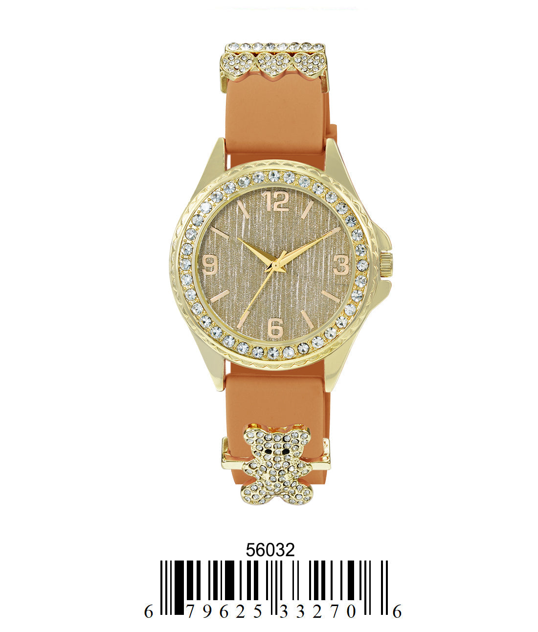 5603-Montres Carlo Silicon Band Watch With Charm