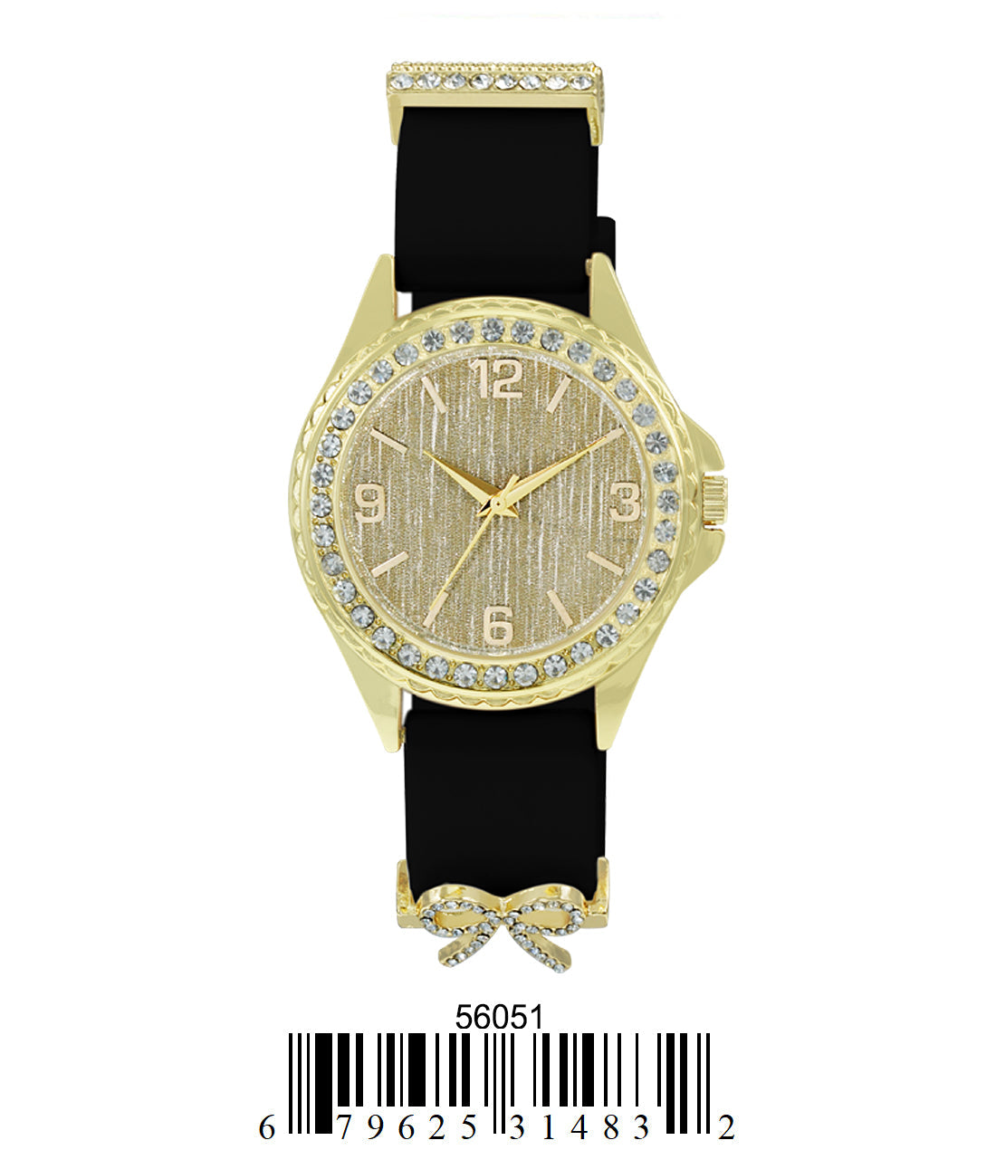 5605-Montres Carlo Silicon Band Watch With Charm