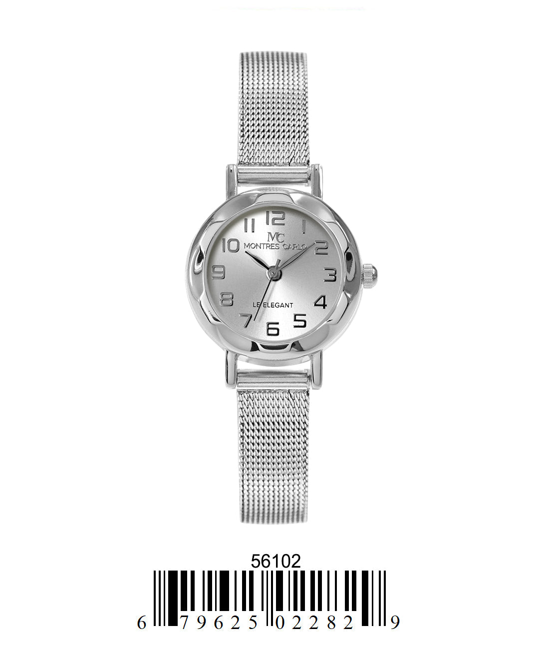 5610-Montres Carlo Mesh Band Watch