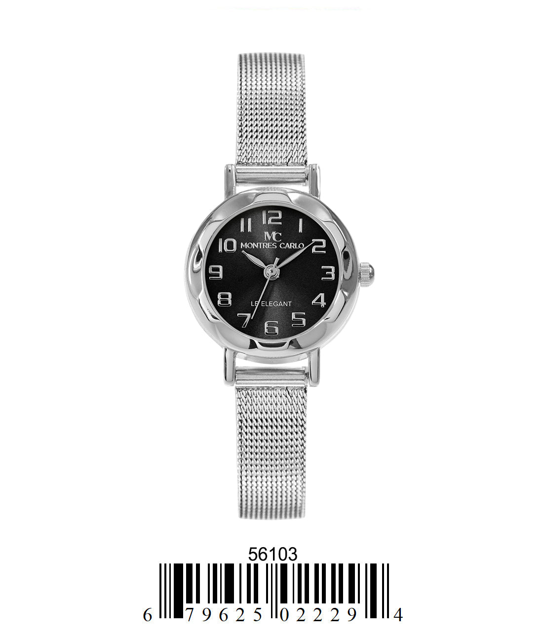 5610-Montres Carlo Mesh Band Watch