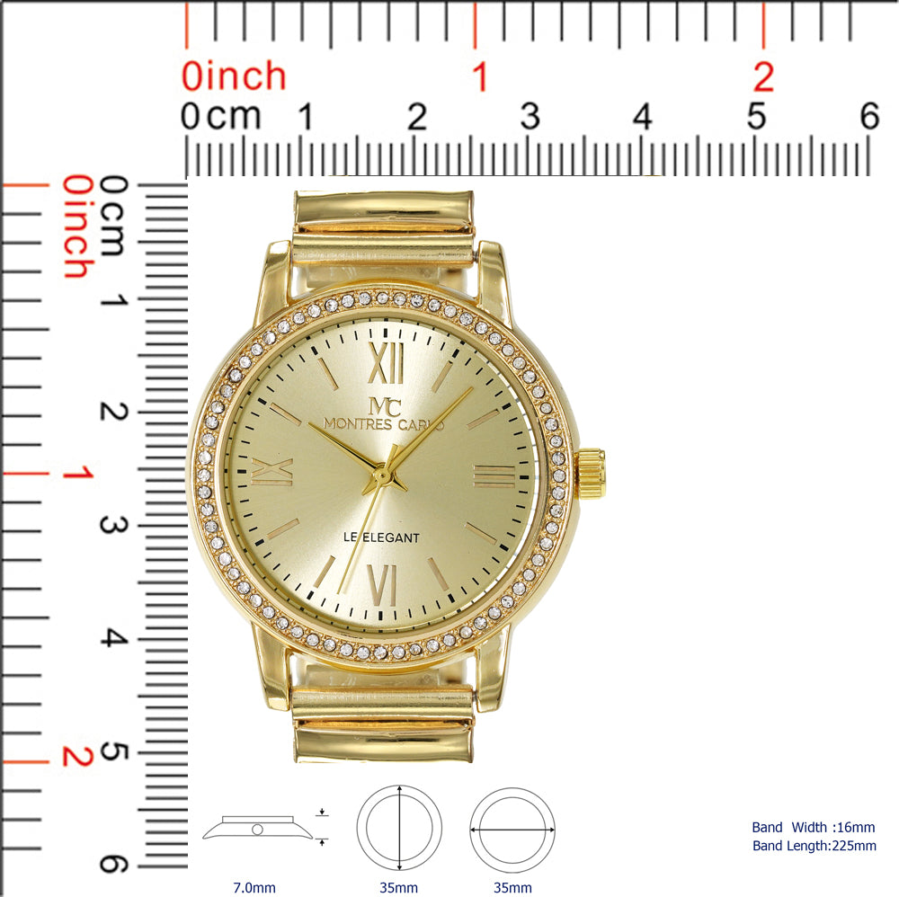 5614-Montres Carlo Flex Band Watch
