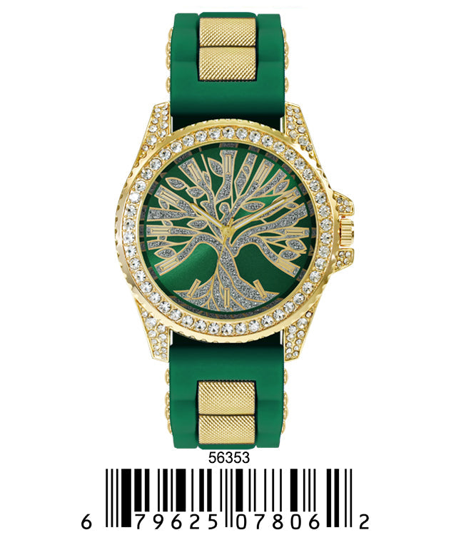 5635-Montres Carlo Silicon Band Watch